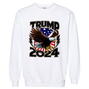 President Trump , Trump 2024 Patriotic Republican Eagle America Garment-Dyed Sweatshirt