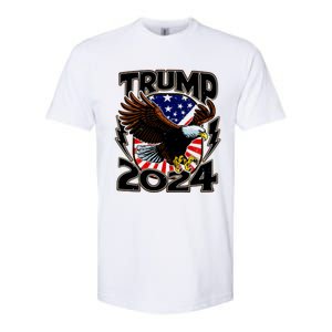 President Trump , Trump 2024 Patriotic Republican Eagle America Softstyle CVC T-Shirt