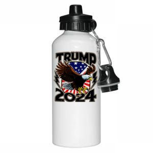 President Trump , Trump 2024 Patriotic Republican Eagle America Aluminum Water Bottle