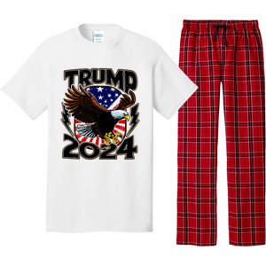 President Trump , Trump 2024 Patriotic Republican Eagle America Pajama Set