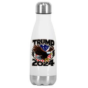 President Trump , Trump 2024 Patriotic Republican Eagle America Stainless Steel Insulated Water Bottle