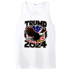 President Trump , Trump 2024 Patriotic Republican Eagle America PosiCharge Competitor Tank