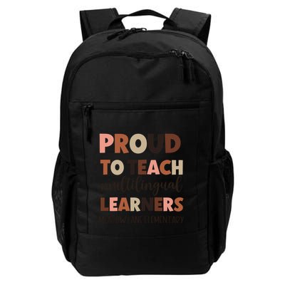 Proud To Teach Multilingual Learners Daily Commute Backpack
