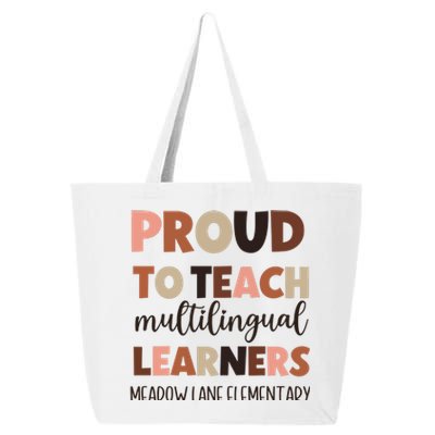 Proud To Teach Multilingual Learners 25L Jumbo Tote