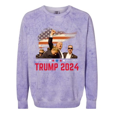 President Trump Trending Political Trump 2024 Election Colorblast Crewneck Sweatshirt