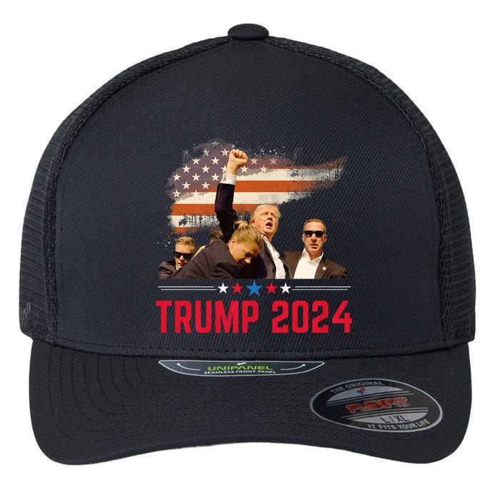 President Trump Trending Political Trump 2024 Election Flexfit Unipanel Trucker Cap