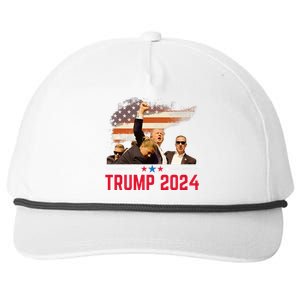 President Trump Trending Political Trump 2024 Election Snapback Five-Panel Rope Hat