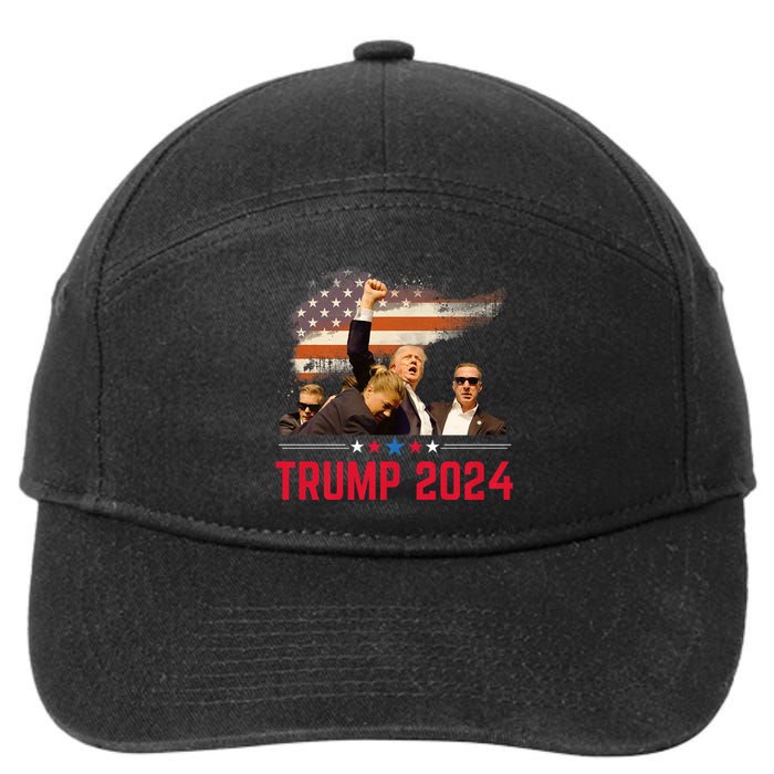 President Trump Trending Political Trump 2024 Election 7-Panel Snapback Hat