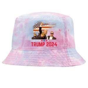 President Trump Trending Political Trump 2024 Election Tie-Dyed Bucket Hat