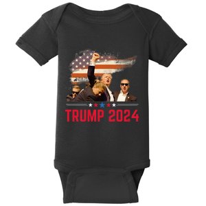 President Trump Trending Political Trump 2024 Election Baby Bodysuit