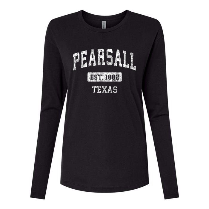 Pearsall Texas Tx Vintage Sports Established Womens Cotton Relaxed Long Sleeve T-Shirt