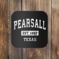 Pearsall Texas Tx Vintage Sports Established Coaster