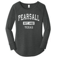 Pearsall Texas Tx Vintage Sports Established Women's Perfect Tri Tunic Long Sleeve Shirt