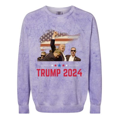 President Trump Trending Political Trump 2024 Election Colorblast Crewneck Sweatshirt