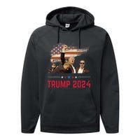 President Trump Trending Political Trump 2024 Election Performance Fleece Hoodie