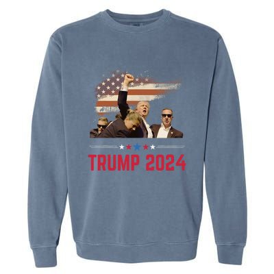 President Trump Trending Political Trump 2024 Election Garment-Dyed Sweatshirt