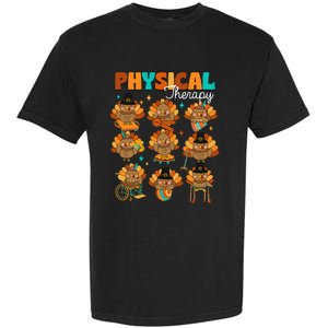 Physical Therapy Turkey Autumn Fall Vibes Thanksgiving Garment-Dyed Heavyweight T-Shirt