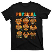 Physical Therapy Turkey Autumn Fall Vibes Thanksgiving T-Shirt