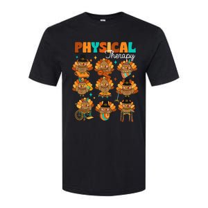 Physical Therapy Turkey Autumn Fall Vibes Thanksgiving Softstyle CVC T-Shirt