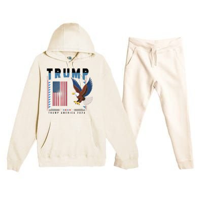 President Trump Trending Political 2024 Premium Hooded Sweatsuit Set