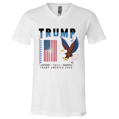 President Trump Trending Political 2024 V-Neck T-Shirt