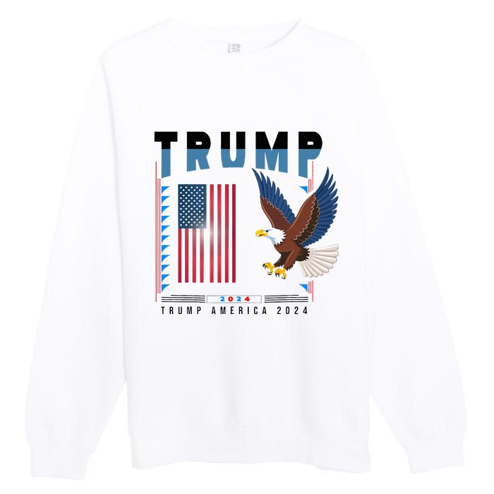 President Trump Trending Political 2024 Premium Crewneck Sweatshirt