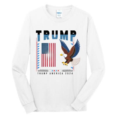 President Trump Trending Political 2024 Tall Long Sleeve T-Shirt