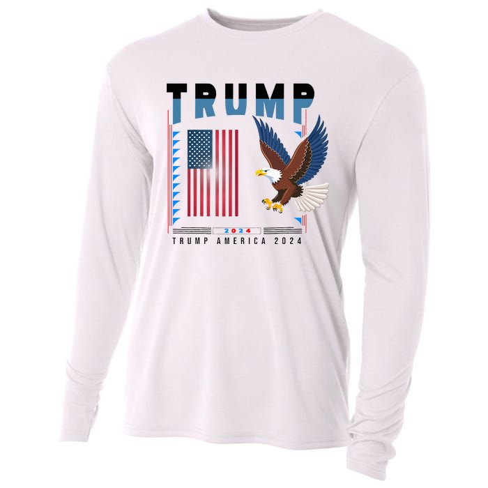 President Trump Trending Political 2024 Cooling Performance Long Sleeve Crew