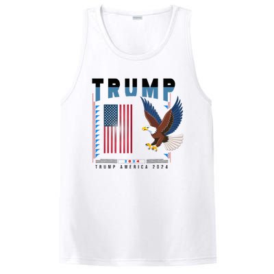 President Trump Trending Political 2024 PosiCharge Competitor Tank