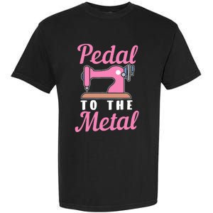 Pedal To The Metal Sewing Machine Garment-Dyed Heavyweight T-Shirt