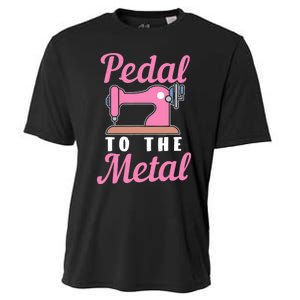 Pedal To The Metal Sewing Machine Cooling Performance Crew T-Shirt