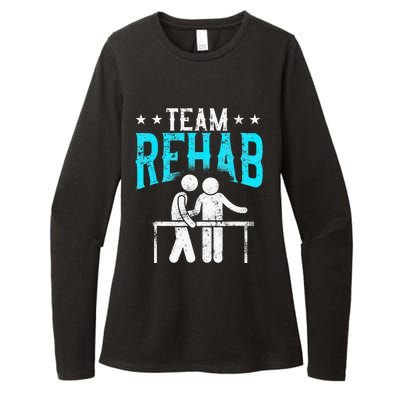 Physical Therapist Therapy Assistant Team Rehab Vintage Womens CVC Long Sleeve Shirt