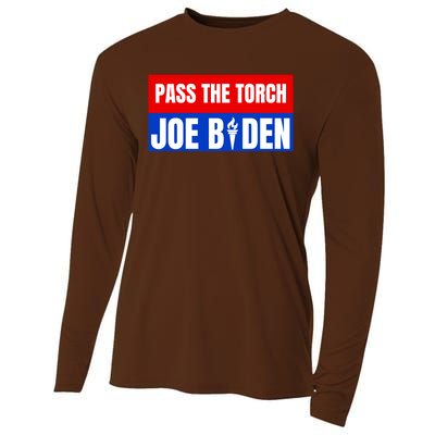 Pass The Torch Joe Biden Funny Saying Cooling Performance Long Sleeve Crew