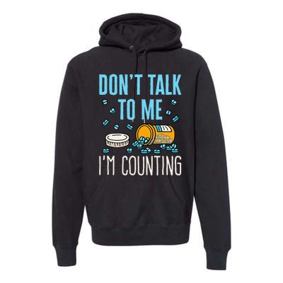 Pharmacy Tech Technician Funny Counting Pills Phamacist Premium Hoodie