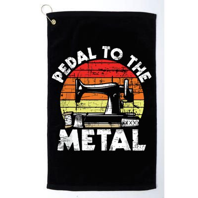 Pedal To The Metal Sewing Machine Quilter Quilting Golf Towel