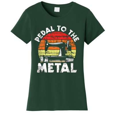 Pedal To The Metal Sewing Machine Quilter Quilting Women's T-Shirt