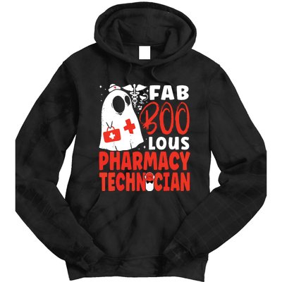 Pharmacy Tech Technician Pharmacist Student Halloween Fab Tie Dye Hoodie