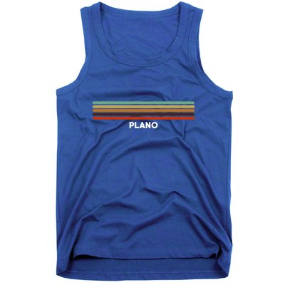 Plano Texas Tx Us Cities Of America Retro Gift Tank Top