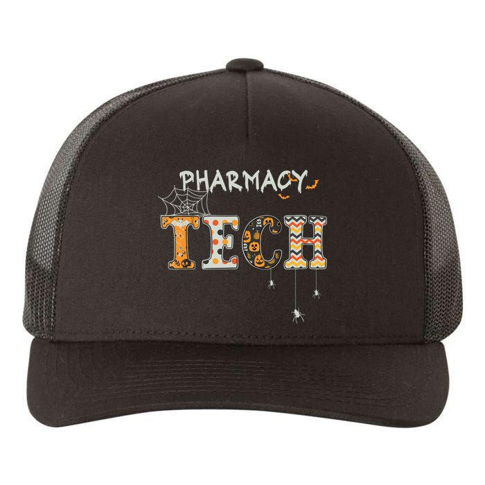 Pharmacy Technician Tech Funny Pharmacist Halloween Spooky Yupoong Adult 5-Panel Trucker Hat