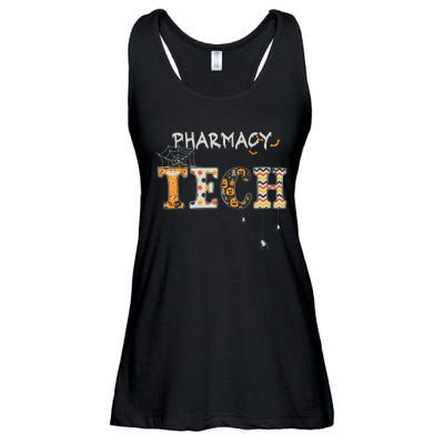 Pharmacy Technician Tech Funny Pharmacist Halloween Spooky Ladies Essential Flowy Tank