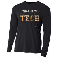 Pharmacy Technician Tech Funny Pharmacist Halloween Spooky Cooling Performance Long Sleeve Crew