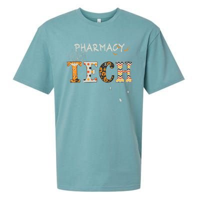 Pharmacy Technician Tech Funny Pharmacist Halloween Spooky Sueded Cloud Jersey T-Shirt