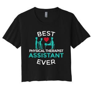 Physical Therapist Therapy Assistant PTA Graduation Women's Crop Top Tee