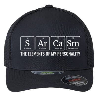 Periodic Table T Chemistry Sarcasm Elements Flexfit Unipanel Trucker Cap