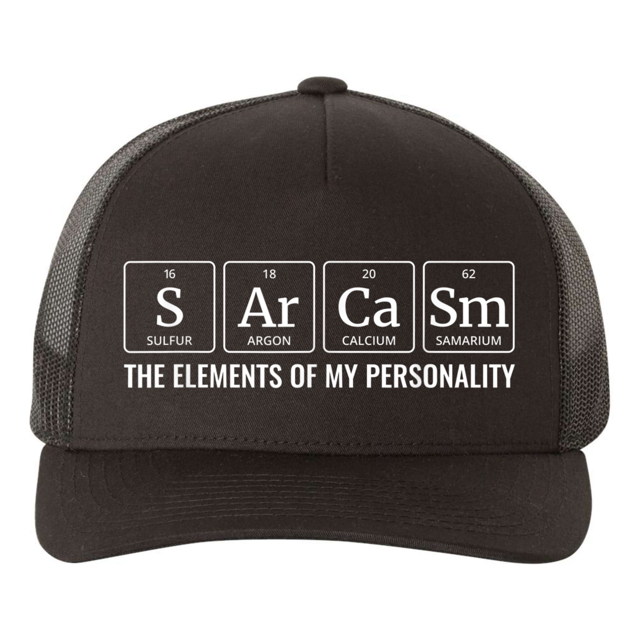 Periodic Table T Chemistry Sarcasm Elements Yupoong Adult 5-Panel Trucker Hat