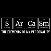 Periodic Table T Chemistry Sarcasm Elements Cooling Performance Crew T-Shirt