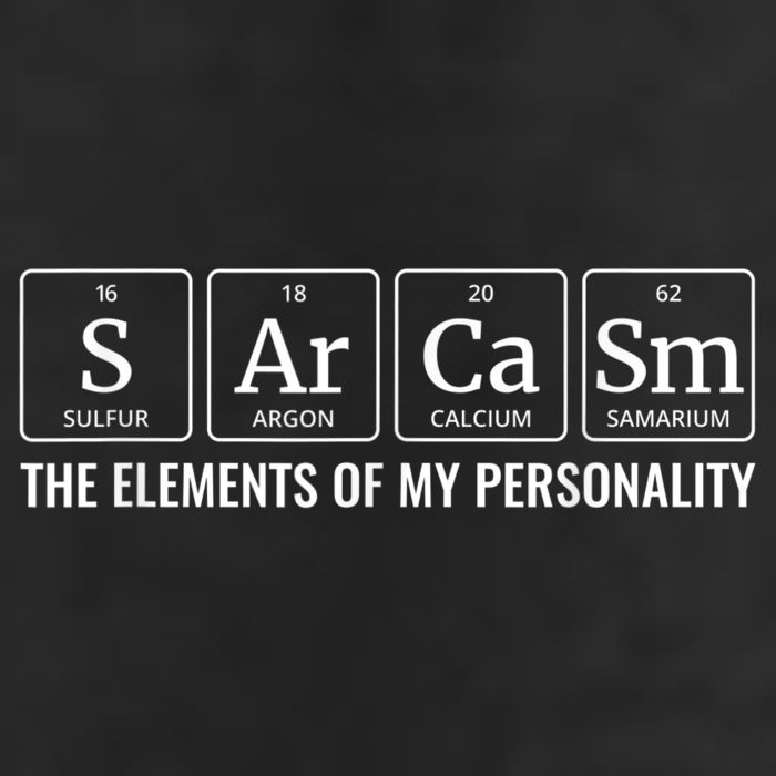 Periodic Table T Chemistry Sarcasm Elements 25L Jumbo Tote