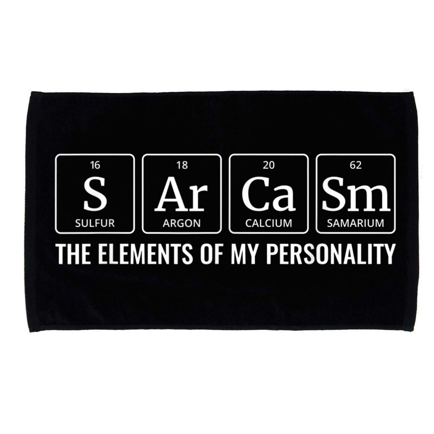 Periodic Table T Chemistry Sarcasm Elements Microfiber Hand Towel
