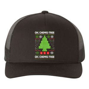 Periodic Table Tree Oh Chemistree Fun Chemistry Teacher Xmas Yupoong Adult 5-Panel Trucker Hat