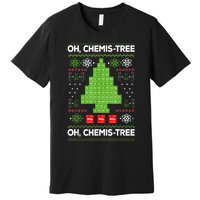 Periodic Table Tree Oh Chemistree Fun Chemistry Teacher Xmas Premium T-Shirt